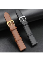 Men and Women PU Leather Strap Watch Band Black Brown 12mm 14mm 16mm 18mm 20mm 22mm 24mm Watch Strap Relogio Masculino Accessories