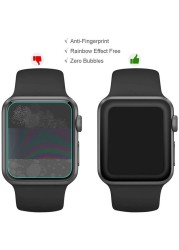 2pcs Tempered Glass Screen Protector For iwatch Apple Watch Series 5 4 3 2 1 44mm 40mm 42mm 38mm 38 40 42 44mm Protection Film