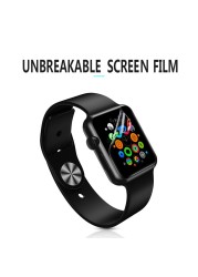 Screen Protector Clear Full Coverage Protective Film for iWatch 6 5 4 40mm 44mm No Tempered Glass for Apple Watch 3 2 38mm 42mm