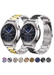 22mm Metal Strap for Samsung Galaxy Watch 3 45mm/Huawei Watch 3 GT3/Amazfit GTR Stainless Steel Strap for 20mm Galaxy Watch 4