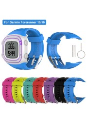 Silicone Band for Garmin Forerunner 10/15 Soft Silicone Replacement Watch Band Strap for Garmin Forerunner 10/15 GPS Watch