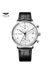 FEICE Quartz Men's Wrist Watch Dual Time Display Business Analog Watches Men's Wristwatch Casual Luxury Men's Watch Sport Watch