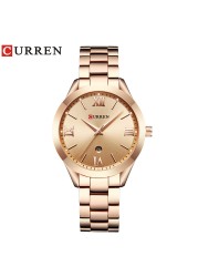 CURREN Gold Watch Women Watches Ladies 9007 Steel Women's Wrist Watches Female Clock Relogio Feminino Montre Femme