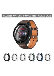 2021 Tempered Glass Film Case With Glass For Huawei Watch 3 Pro 48mm Full Cover Hd Bumper Glass Film Case For Huawei Watch 3 Pro