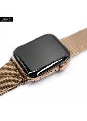 URVOI Mesh Strap for Apple Watch Series 7 6 SE 543 milanese Loop Band for iwatch Stainless Steel Colors Black Silver Blue 4145mm