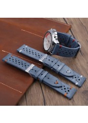 Onthelevel Leather Watch Strap 18mm 20mm 22mm 24mm Gray Color Watch Band Quick Release Watch Straps Replacement