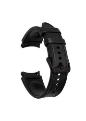 20mm Watch Strap For Samsung Galaxy Watch 4 44mm 40mm Pressure Line Leather Wrist Band Bracelet Galaxy Watch 4 Classic 46mm 42mm