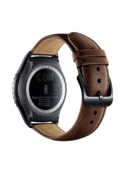 22mm/20mm leather strap for Samsung Gear S2 Classic S3 Frontier Galaxy 46mm/42mm band Huawei watch gt 2 amazfit bip bracelet