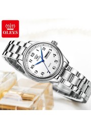 OLEVS - Women's Luxury Quartz Watch, Stainless Steel, Water Resistant, Digital Dial, Casual, Female