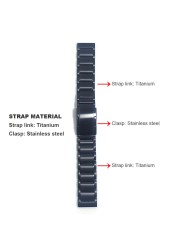 Titanium Steel Clasp Strap for Huawei Watch 3 Band GT 2 Pro GT2 Watches for Honor MagicWatch2 46mm GS Pro Bracelet Wristband