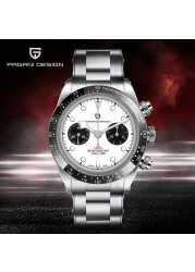 Pagani Design Panda Retro Watch Men 2022 Quartz Wrist Watch Men Luxury Sports Chronograph Luminous Sapphire Mirror Reloj Hombre