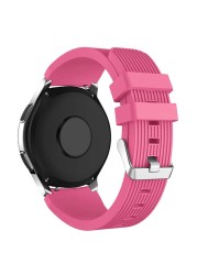 Silicone Wrist Band Strap for Samsung Galaxy Watch 46mm SM-R800 Smart Watch Samsung Gear S3 Watches for Huami Amazfit Stratos2