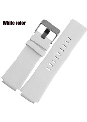 Leather Watchband for Diesel DZ1089 DZ1123 DZ1132 Replacement Watch Strap Convex Mouth Strap 28mm 30mm