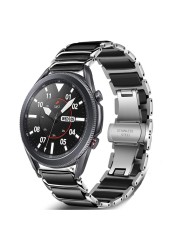 22mm 20mm Ceramic Metal Strap for Samsung Galaxy Watch 3 Gear S3 Huawei watch3/GT High-end Smart Watch Wristband for Amazfit GTR