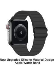 Adjustable Stretch Silicone Solo Loop Ring for Apple Watch 7 6 5 3 Se Sport Women Men Rubber Strap for Apple Watch 44 42 40 38