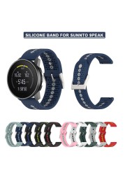 Original Silicone Band for Sunnto 9 Peak Soft Rubber Replacement Strap for Sunnto 9 Peak Official Color Silicone Replacement Strap