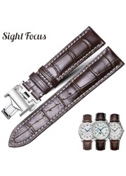 Calfskin Watch Band for Longines Masters Collection Watch Strap Strap Bracelet Cowhide Leather 13 14 15 18 19 20 21 22 mm Strap L3