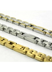 8mm T003209 watches watch parts female strip solid golden between gold and silver stainless steel watch band