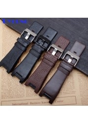 Genuine Leather Watch Strap for Diesel DZ1216 DZ1273 DZ4246 DZ4247DZ287 Watch Bracelet Mens Watchband Wrist Band