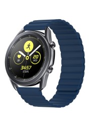 22mm 20mm Silicone Magnetic Strap For Samsung Galaxy Watch Active 2 Amazfit GTR Men/Women Replacement Strap For Huawei Watch 3