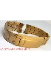 20mm BLIGER High Quality Stainless Steel Watch Band Band Deployment Clasp Fit 40mm Golden Watchband