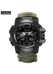 Addies-G Shock Military Watch for Men, with Compass, 3 Bar, Water Resistant, Digital Movement, Outdoor, Sports, Casual, Fashion