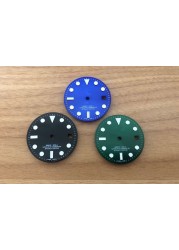 Blue luminous 29mm watch sub-dial with R logo for 2836, 2824, 8215 and Mingzhu movement