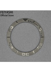 FEIYASHI 38mm Black Ceramic Bezel Insert Men Watches Rings for 40mm Submarine Daytona Yacht-Master Cases Accessories Parts