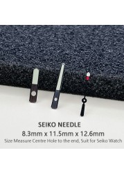 Frosted Steel Hand Watch for Seiko Drivers Watch Strong C3 Luminous Needle Suit for NH35 NH36 Movements SBDX001 SBDC001 SKX007