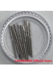 LARIMOKER Suitable NH Series Watch Movement Steel Stem Rod Crown Gear Watches Parts NH35 NH36 NH38 NH39