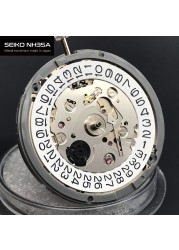 Japan Seiko NH35A Premium Mechanical Movement NH35 White dateWheel 24 Jewels Automatic Self-winding High Precision Movt Replacement