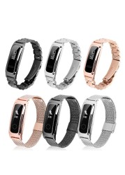 Stainless Steel Metal Strap For Honor Band 4 Run/Honor Band 5 Sport Bracelet Huawei Band 3e/Band 4e Wristband Replacement