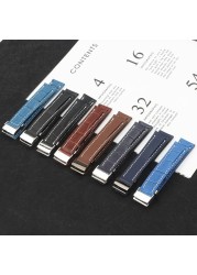 Genuine Real Leather Watch Band Watchband For Breitling Strap For Bentley World Avenger Bentley Strap 20mm 22mm 24mm Logo