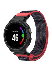 النايلون حلقة حزام ل Garmin Forerunner 235 735xt 220 230 630 620 نهج S20 S5 S6 سوار ساعة ذكية النساء سوار Correa حزام