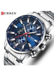 New Watches Men Luxury Brand CURREN Quartz Men's Watch Sport Waterproof Wristwatches Chronograph Date Relogio Masculino