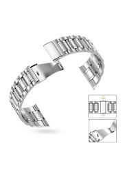 No Gaps Stainless Steel Strap For Samsung Galaxy Watch 4 Classic 42mm 46mm Compatible Galaxy Watch 4 Band Metal Luxury Bracelet