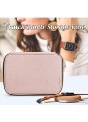 Watch Organizer Case Durable Multifunction Portable Travel For Apple Watch Strap Band Carry Bag Watchband Storage Box BagNew