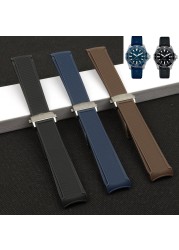 Rubber watch band, 22mm, waterproof, for TAG HEUER AQUARACER 300 WAY201B caliber 5, logo accessories