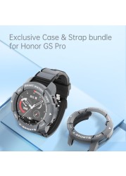 case and strap for huawei honor gs pro bundle smart watch accessories shell protector cover band bracelet yinfish