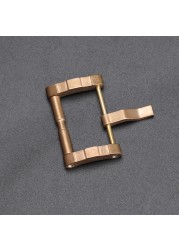 CUSN8 bronze buckle screw combination buckle, 22 24 26 mm, suitable for military watch bronze watch accessories,