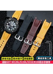 Watch Band Nylon Strap for Casio G-SHOCK MTG-B1000 D-B1000B-1A Wristband Genuine Leather Bracelet Man 26*14mm