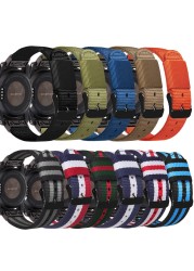 20 مللي متر 22 مللي متر 26 مللي متر الإفراج السريع النايلون الأشرطة ل Garmin fenix 5 5s 5X fenix 6 6S 6Xpro الذكية العصابات استبدال الرياضة الساعات