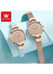 Women Watch 1 Bracelet Set Japan Quartz Movement Waterproof Ladies Wristwatch Stainless Steel Band Classic Watches for Women Wom