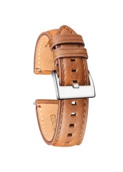 HEMSUT Genuine Leather Watch Strap for Man Women Quick Release Handmade Vintage Cowhide Watch Strap 18mm 20mm 22mm 24mm