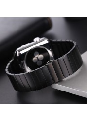 Stainless Steel Strap for Apple Watch Band 45mm 44mm/42mm 41mm 40mm 38mm Link Bracelet iwatch Apple Watch Series 5 4 3 SE 6 7