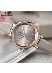 IBSO 8mm Ultra Thin Wristwatches Women Watches Luxury Female Fashion Watch Montre Femme 2022 Ladies Quartz Watch Relogio Feminino