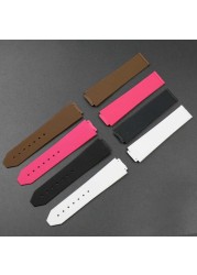 Women Silicone Strap 15mm x 21mm For Hublot Watch Strap Rubber Strap Waterproof Sport Watch Accessories