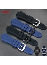 Silicone Rubber Watch Band Convex Interface 13mm For M-K MK8184 MK8295 MK8296 MK8445 MK8152 Watchband Man Watches Strap