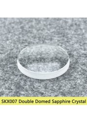 Double dome sapphire glass, AR blue clear lacquer, fits beveled insert, SKX007/SKX171/SKX175/SRPD