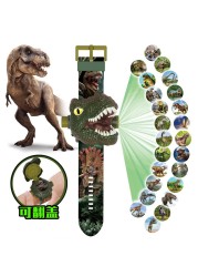 Projection Children's Watch 3D Jurassic Dinosaur Electronic Digital Watch Tyrannosaurus Rex Triceratops for Kids Gift A4215